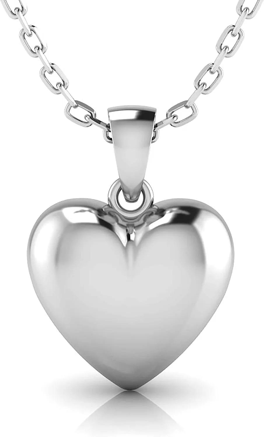 925 Sterling Silver Heart Pendant Necklace for Women and Girls - everyday wear gifts for her