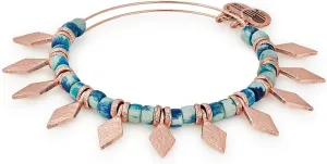 Alex and Ani Spearhead Ocean Bangle Shiny Rose One Size