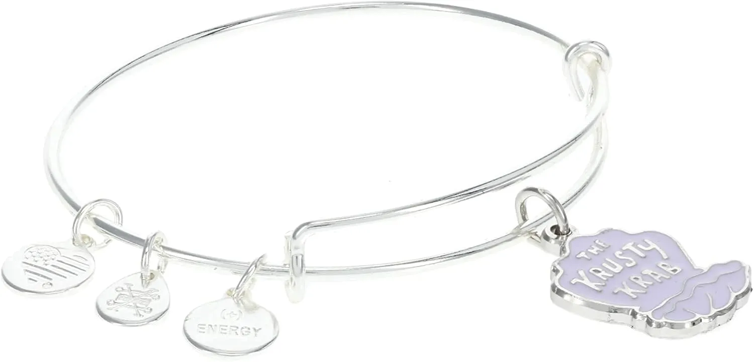 Alex and Ani SpongeBob The Krusty Krab Bracelet Shiny Silver One Size