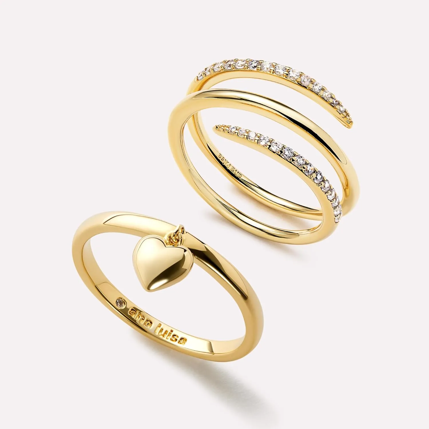 Ana Luisa Gold Rings for Women - 14K Gold Plated Rings for Women Non Tarnish - Trendy Stacking Ring for Everyday Wear - Twisted, Heart, Eternity Ring Styles - Hypoallergenic & Water-Resistant Jewelry