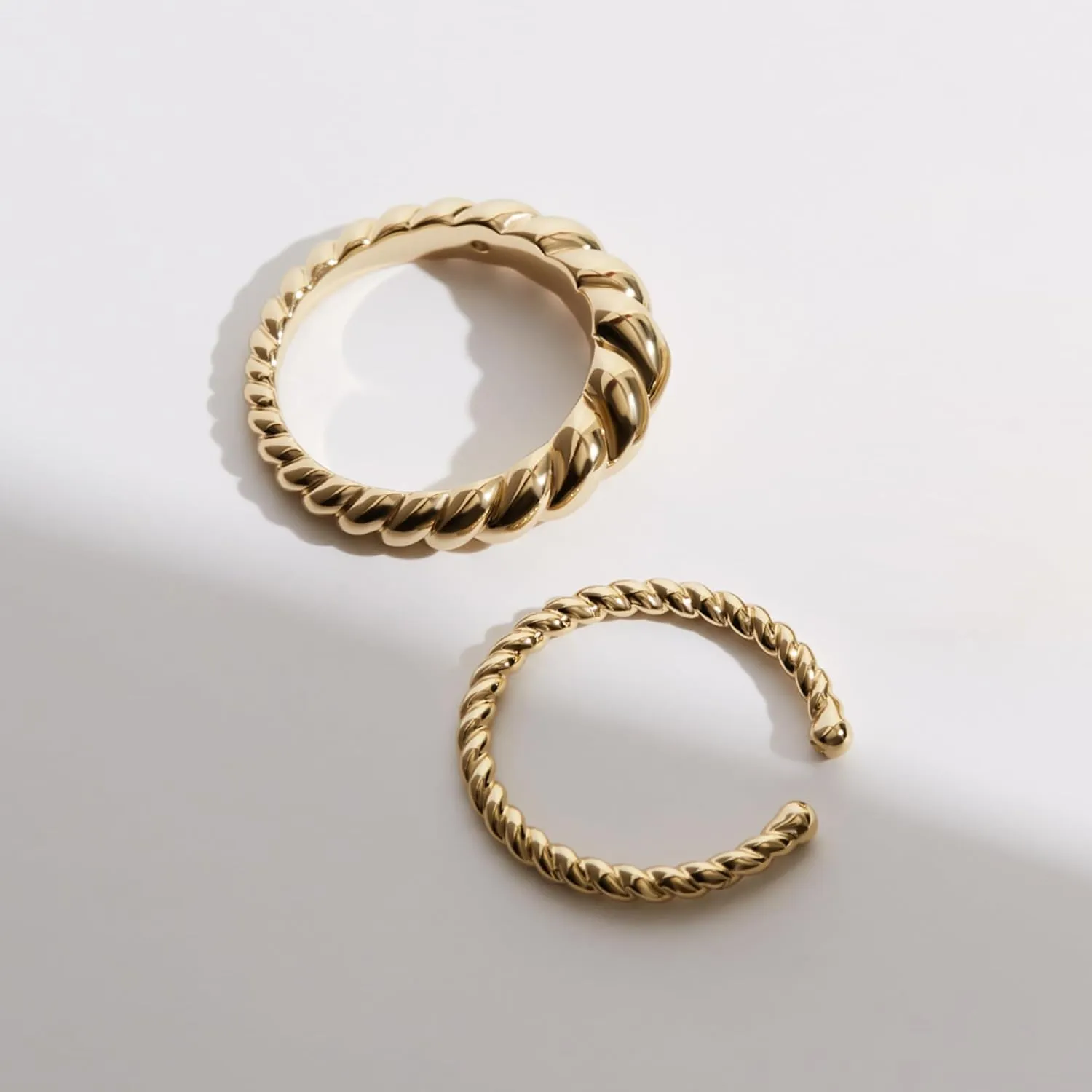 Ana Luisa Gold Rings for Women - 14K Gold Plated Rings for Women Non Tarnish - Trendy Stacking Ring for Everyday Wear - Twisted, Heart, Eternity Ring Styles - Hypoallergenic & Water-Resistant Jewelry