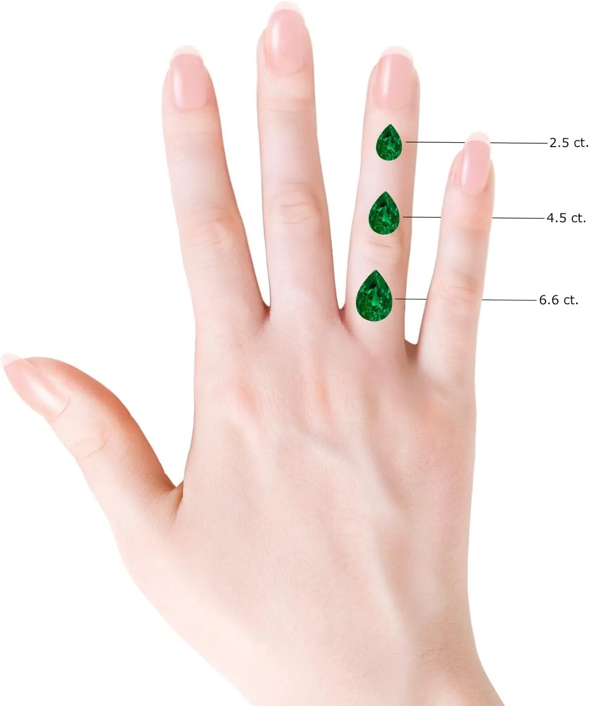 Angara Bezel-Set Pear Lab Grown Emerald Solitaire Pendant in 14K Solid Gold/Platinum | May Birthstone, Birthday, Engagement, Anniversary, Wedding Jewelry Gift for Women