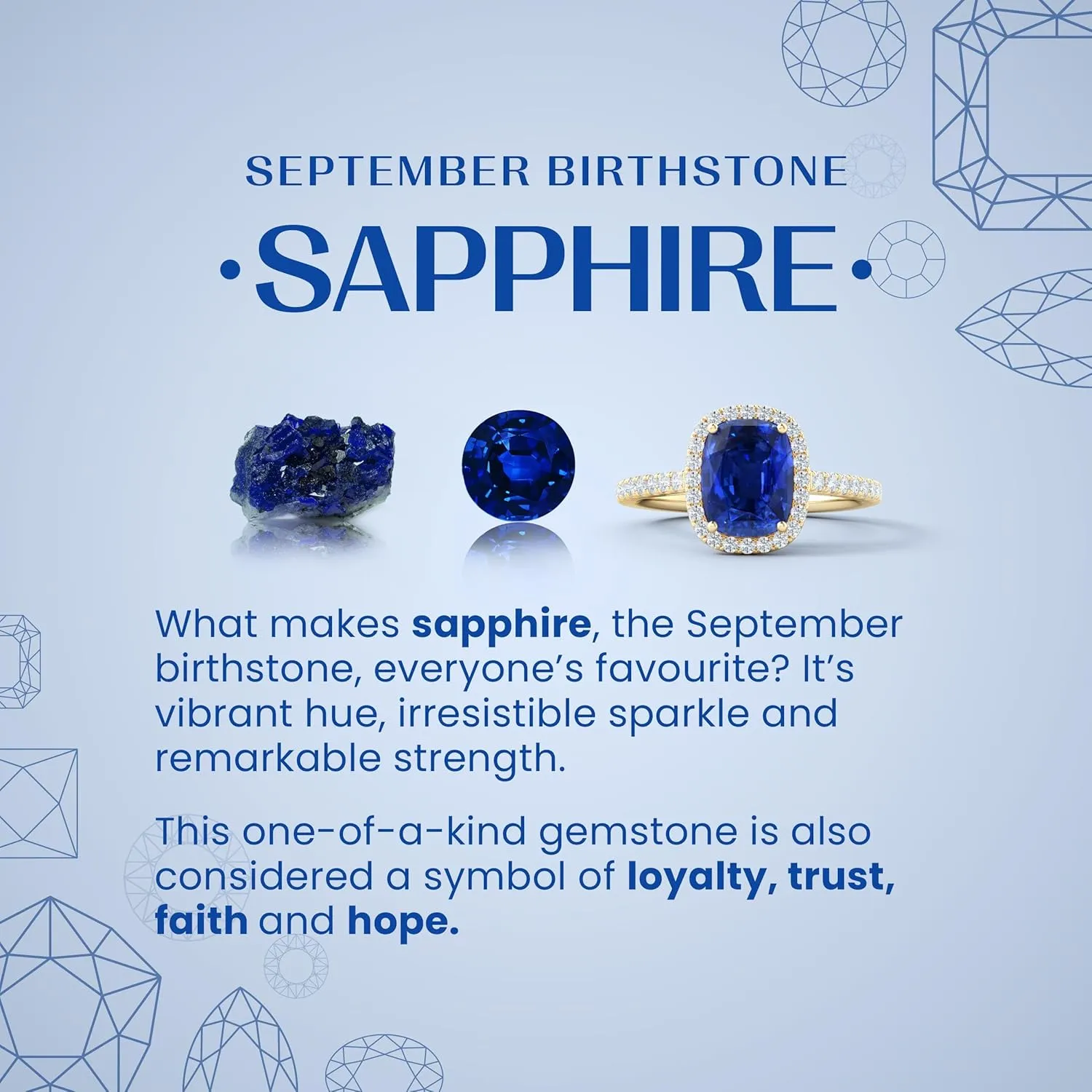 Angara Lab Grown Pear-Shaped Blue Sapphire Twisted Shank Engagement Ring in 14K Solid Gold/Platinum | September Birthstone, Birthday, Anniversary, Wedding Jewelry Gift for Women