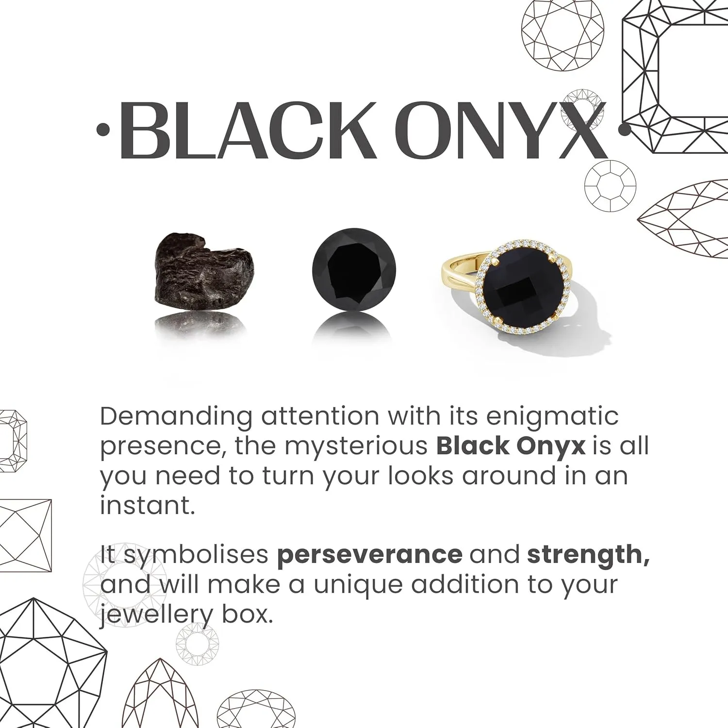 Angara Natural Black Onyx Teardrop Pendant Necklace for Women in Sterling Silver / 14K Solid Gold | Birthday, Engagement, Anniversary, Wedding Jewelry Gift for Women