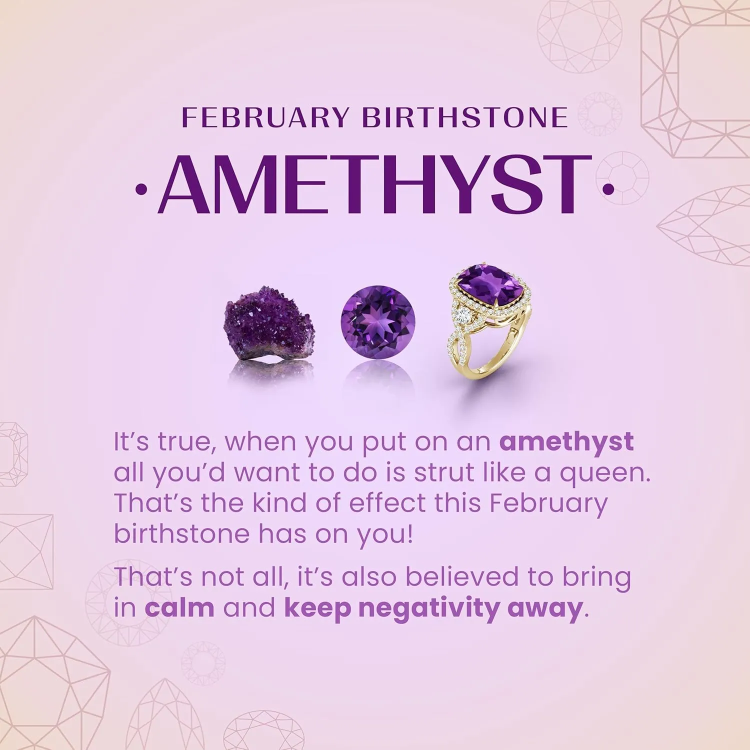 Angara Natural V-Bale Pear-Shaped Amethyst Solitaire Pendant in Silver / 14K Solid Gold/Platinum | February Birthstone, Birthday, Engagement, Anniversary, Wedding Jewelry Gift for Women