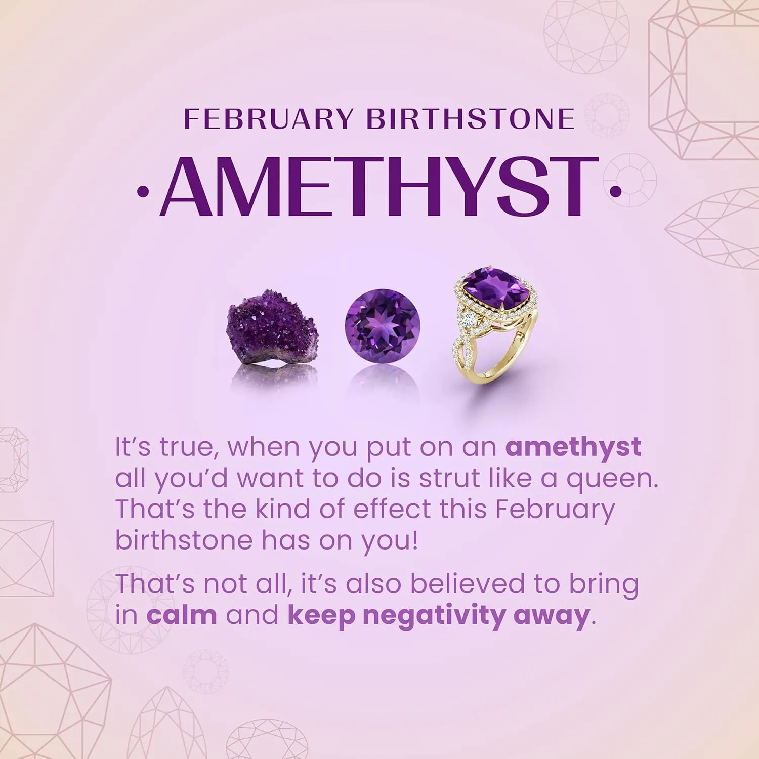 Angara Natural V-Bale Pear-Shaped Amethyst Solitaire Pendant in Silver / 14K Solid Gold/Platinum | February Birthstone, Birthday, Engagement, Anniversary, Wedding Jewelry Gift for Women
