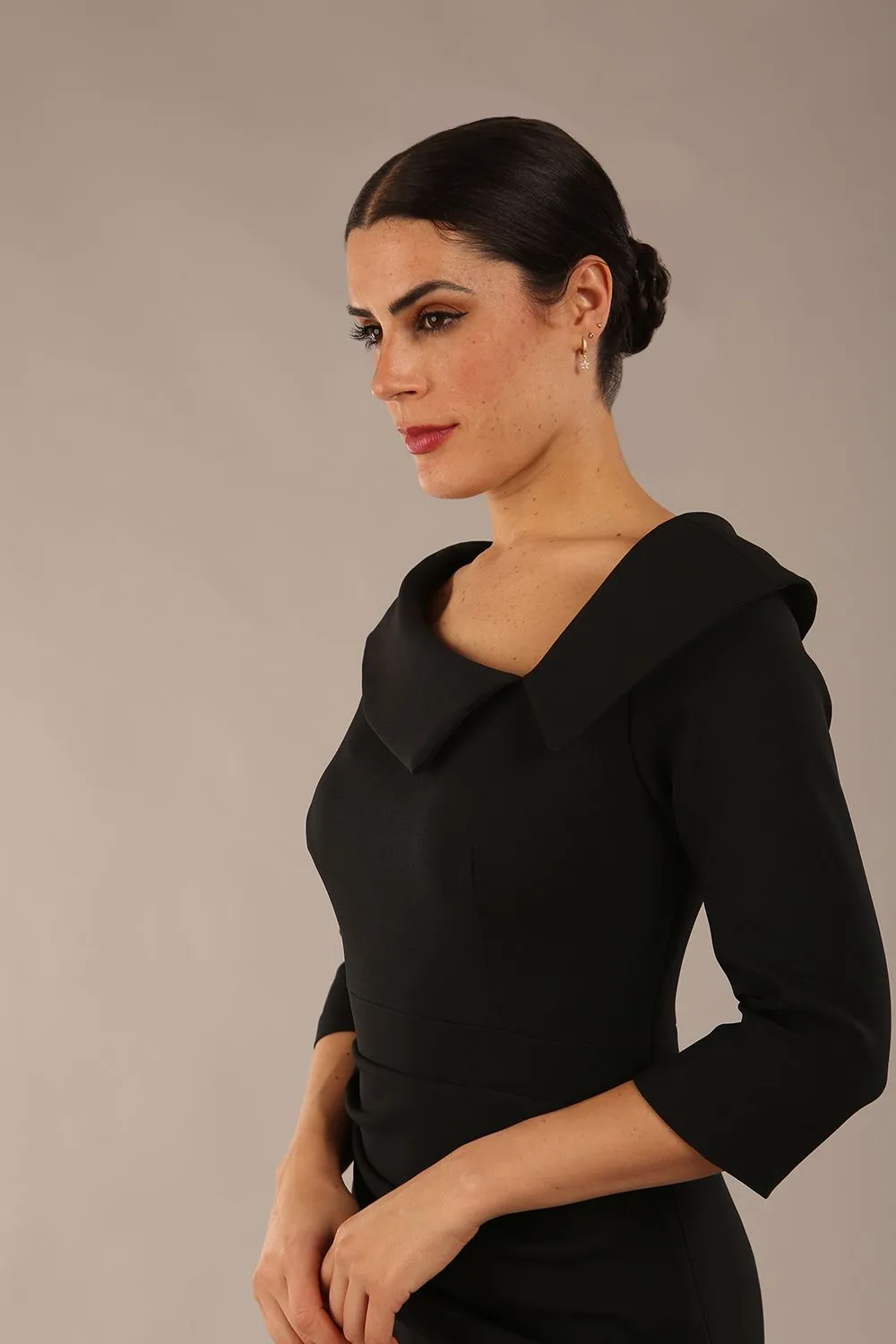 Bentley 3/4 Sleeve Knee Length Pencil Dress