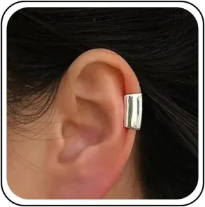 Bohemia Ear Cuff Long Tube Ear Cuff Polished Wrap Earrings Minimalist Tube Ear Clip Jewelry for Women