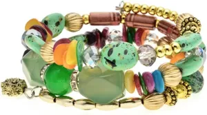 Bohemian multi-layered irregular agate beads, feminine charm bracelet, retro jade men's bracelet, yoga bracelet, ethnic jewelry