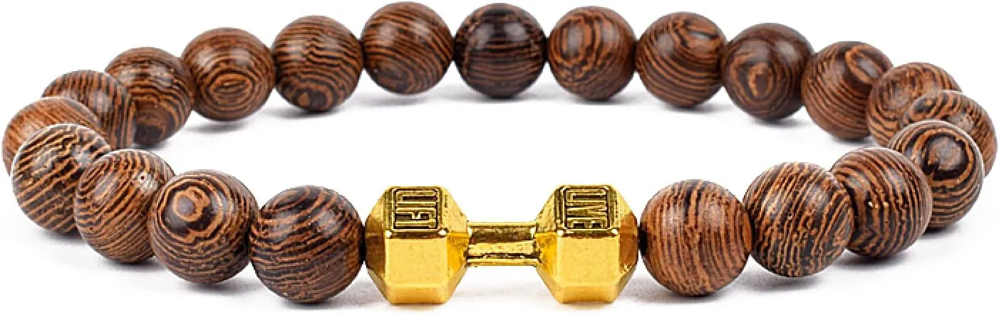 Bracelet Wooden Beads Balance Black Lava Rock Bangles Jewelry 8mm Natural Wood Women Prayer Jewelry Yoga Bracelets,23,23cm-9.1inch