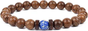 Bracelet Wooden Beads Balance Black Lava Rock Bangles Jewelry 8mm Natural Wood Women Prayer Jewelry Yoga Bracelets,35,21cm-8.3inch