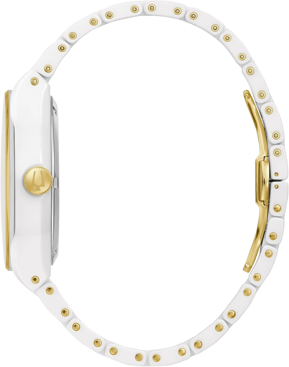 Bulova Men's Modern Millenia 3-Hand Automatic Ceramic Watch, Open Aperture, Edge-to-Edge Crystal