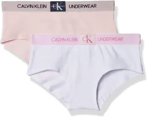 Calvin Klein Girls' Modern Cotton Hipster Panty Underwear, 2 Pack