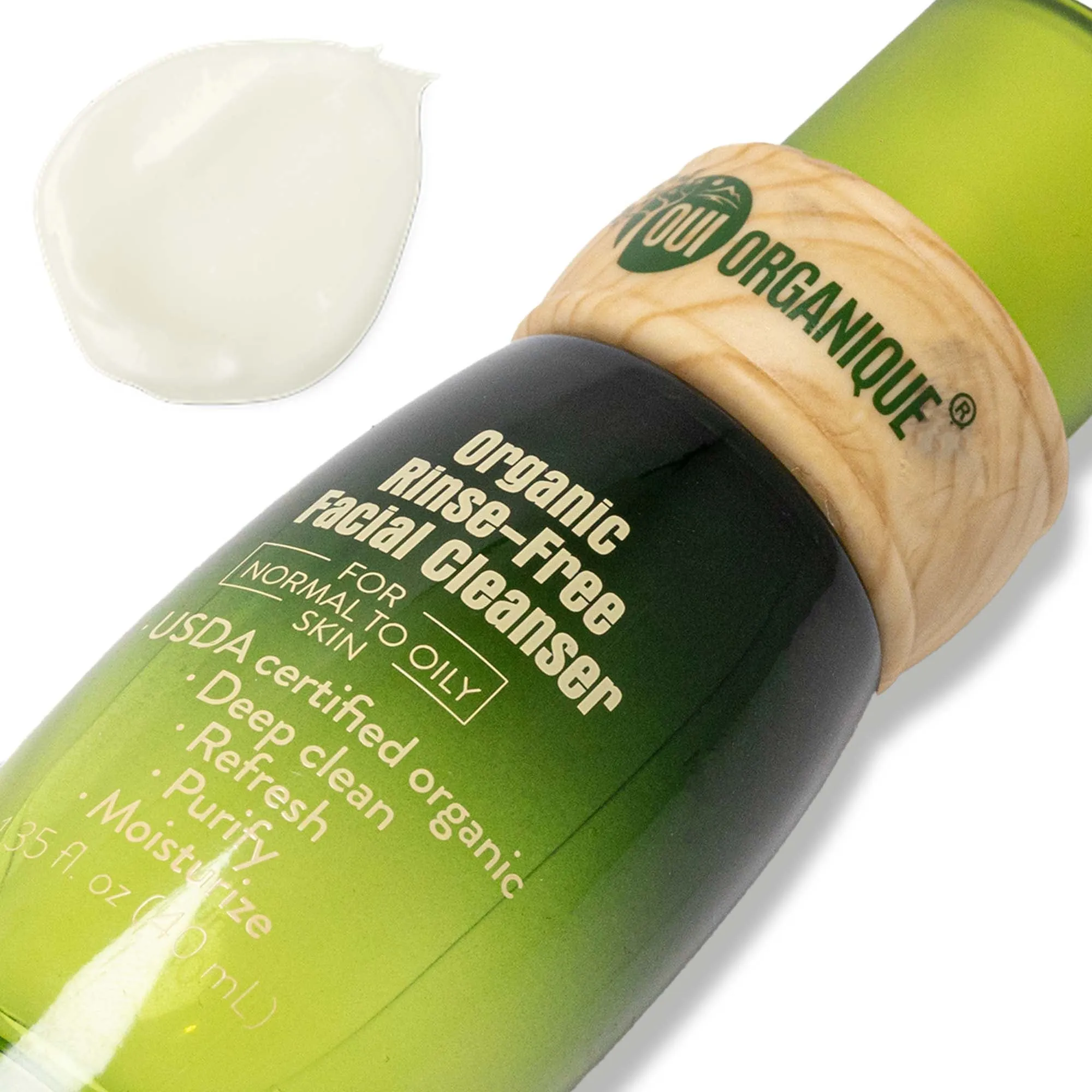 Certified Organic Rinse Free Facial Cleanser|Aloe vera|purify|sensitive skin|Moisturize