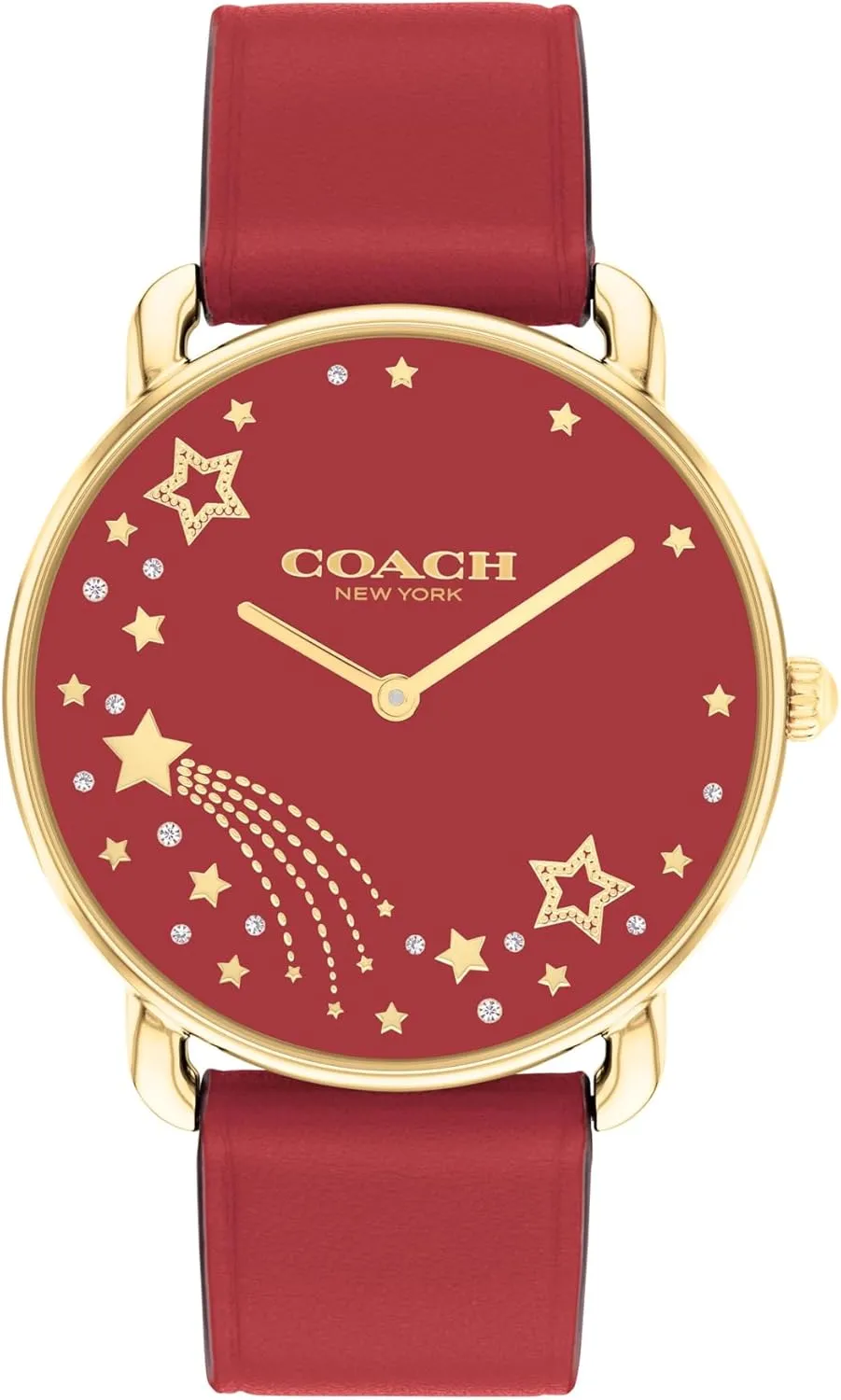 COACH Elliot Women's Quartz Watch, 2H Movement, Leather Strap - Water-Resistant to 3ATM - Modern Minimalist - Gift for Her, 36mm