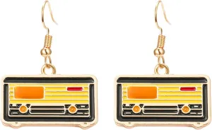 coadipress Vintage Television Earrings Creative Statement Unique TV Dangle Drop Earrings Novelty Jewelry for Women Birthday Gifts