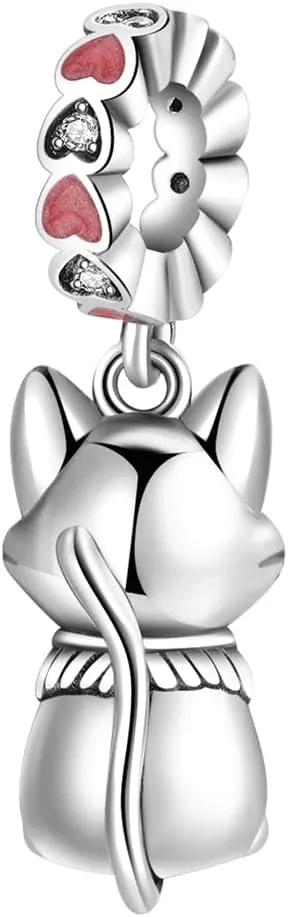 Cute Animal Charms for Bracelets and Necklaces 925 Sterling Silver Charms Jewelry Pendant Beads Charm Birthday Gift for Women Girls Mom Daughter