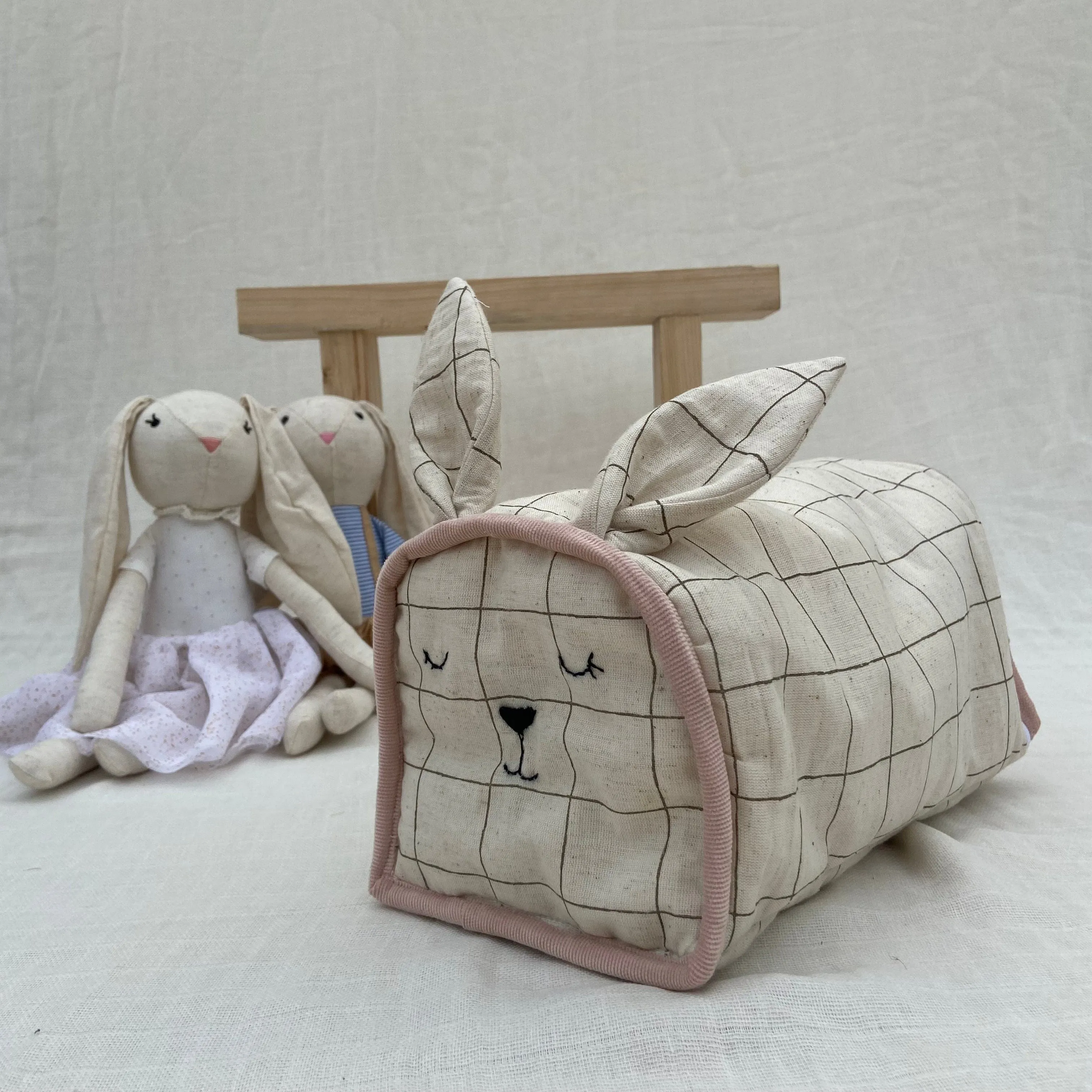 Daddy's Little Astronaut Muslin Essential Combo   Custom Bunny Bag