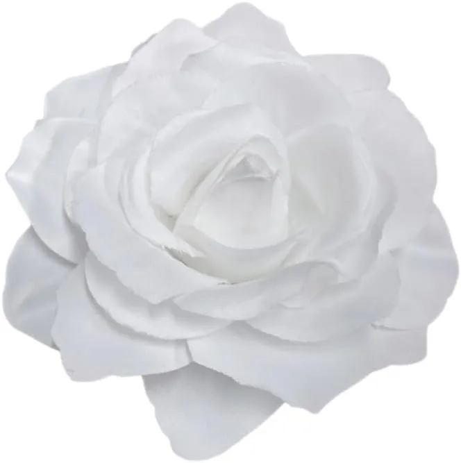 Dainty Big Rose Flower Brooches Pins Classic Brooch for Wedding Party Dance Banquet for Women Elegant Lapel Pins Ornament Bride Clothes Accessories Jewelry 100mm
