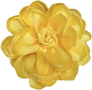 Dainty Fabric Rose Flower Large Brooch Lapel Pins Flower Brooches Pin Classic for Wedding Party Dance Banquet for Women Dress Suit Clothes Accessories Jewelry 100mm