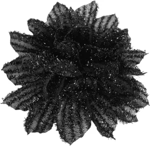 Dainty Mesh fabric Flower Large Big Brooches Lapel Pins Vintage Silk Flowers Brooch Pin for Women Wedding Party Dance Banquet Dress Suit Ceremony Clothes Accessories Jewelry Gifts 130mm