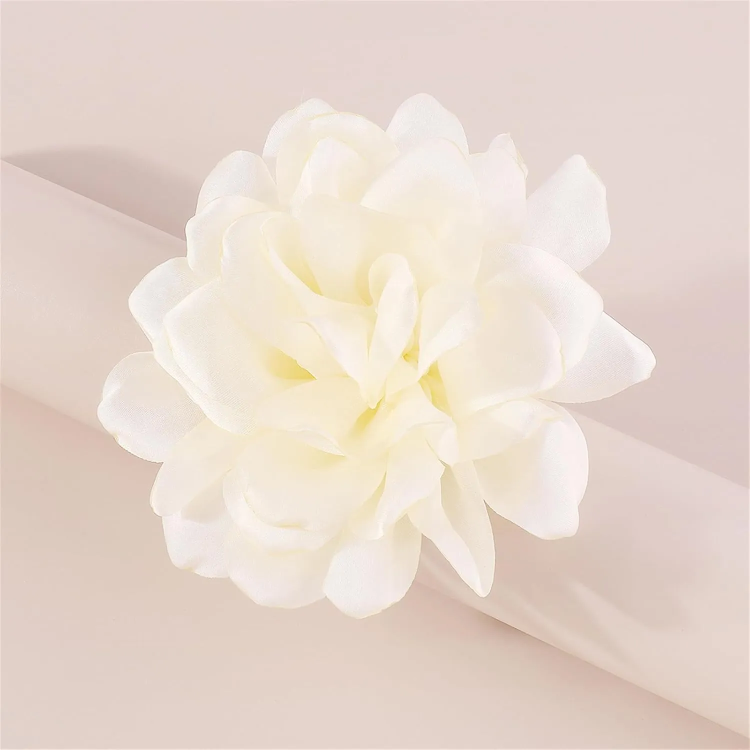 Dainty Satin Fabric Rose Flower Brooches Lapel Pins for Women,Vintage Elegant Silk Camellia Flower Safety Brooch Hair Clip Pins Shawl Clips Clothes Accessories Wedding Party