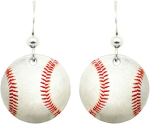 d'ears Baseball Earrings Non-Tarnish Sterling Silver French Hook Ear Wire, made in the U.S.A. by family run small business