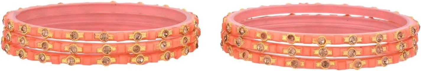 Efulgenz Crystal Bangles for Women Indian Fashion Jewelry Indian Bollywood Crystal Rhinestone Acrylic Wedding Bridal Bracelet Bangle Set