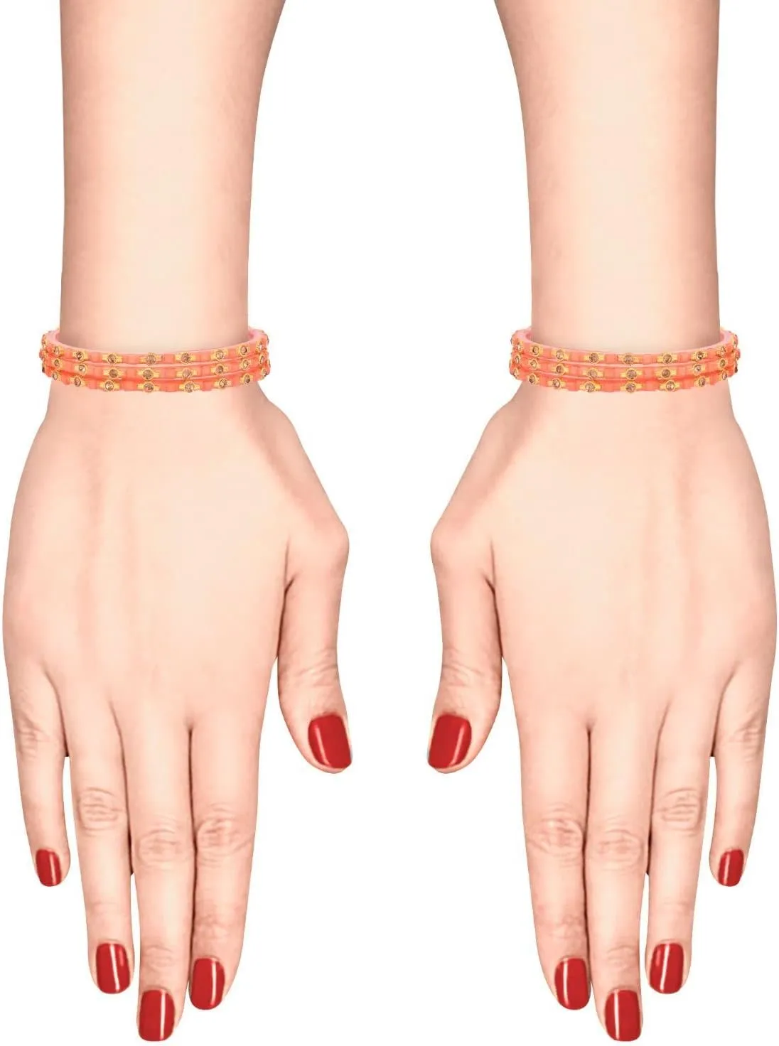 Efulgenz Crystal Bangles for Women Indian Fashion Jewelry Indian Bollywood Crystal Rhinestone Acrylic Wedding Bridal Bracelet Bangle Set