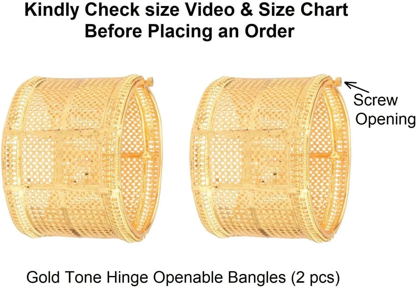 Efulgenz Indian Bangle Set for Women Dubai Style Bangle Set Engraved Filigree Style Hinge Openable Big Broad Bangles Bracelet Indian Bridal Jewelry for Wedding