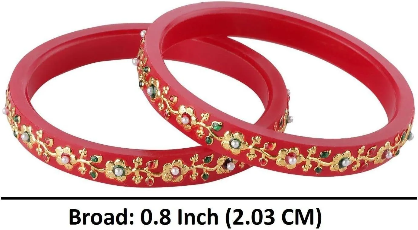 Efulgenz Indian Bangles for Women Fashion Jewelry Indian Bollywood Crystal Rhinestone Floral Acrylic Bracelet Bangle Set