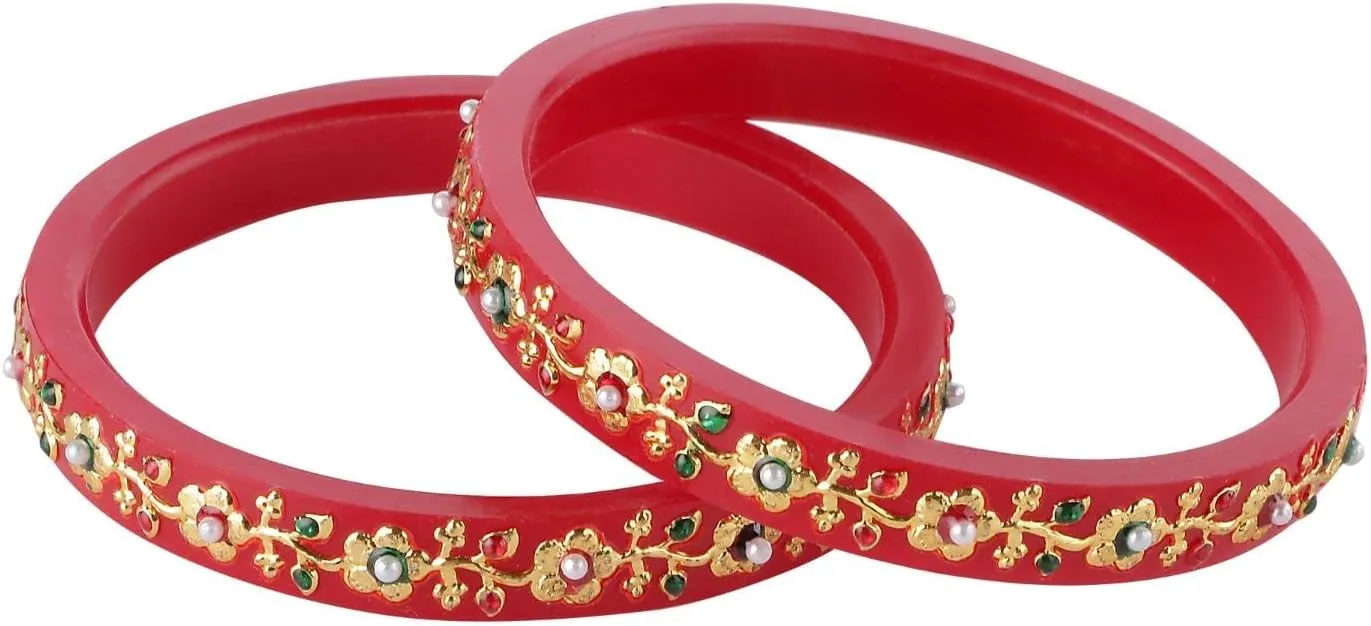 Efulgenz Indian Bangles for Women Fashion Jewelry Indian Bollywood Crystal Rhinestone Floral Acrylic Bracelet Bangle Set