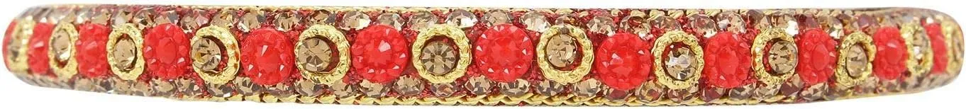 Efulgenz Indian Bangles for Women Indian Bangle Set Bollywood Style Rhinestone Crystal Bridal Bracelet Jewelry Set for Women Valentines Gift