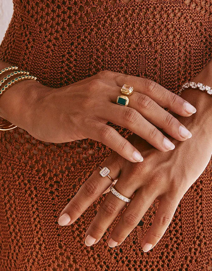 Emerald Cut Cocktail Ring