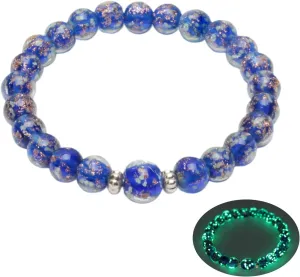 Firefly Beads Bracelet Firefly Glass Bracelet Luminous Bead Bracelet for Women Glass Mermaid Bracelet Bangles Anti Anxeity Healing Energy