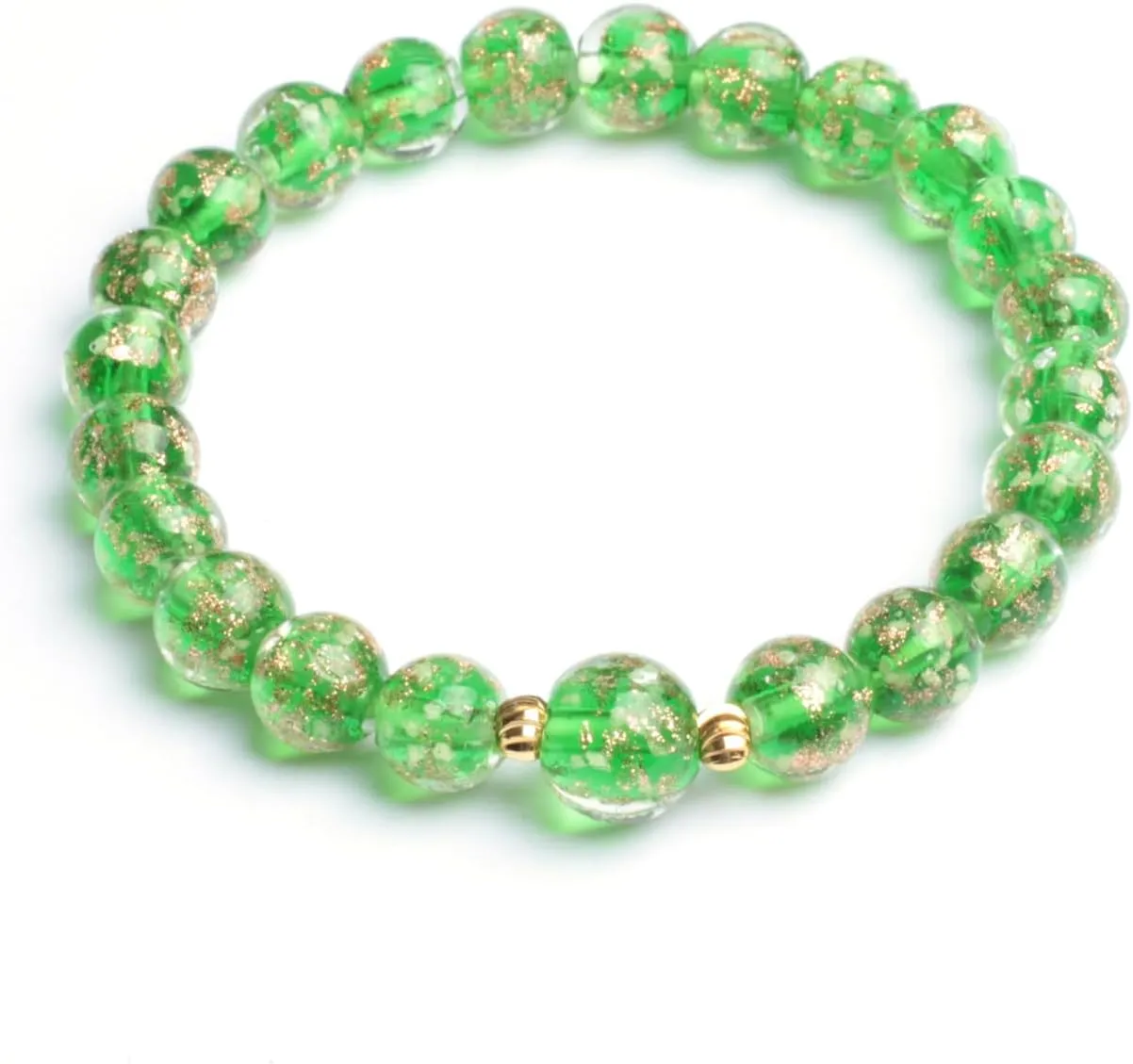 Firefly Beads Bracelet Firefly Glass Bracelet Luminous Bead Bracelet for Women Glass Mermaid Bracelet Bangles Anti Anxeity Healing Energy