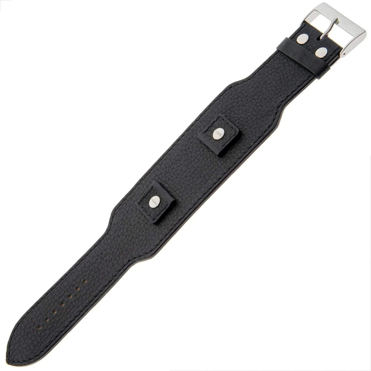 Gilden Softly Textured Calfskin Leather Cuff Watch Band Bracelet FC52