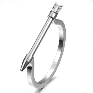 Glod Bangle Silver Bracelet For Women D-Shape Bar Screw Rose Gold Arrow Women Bracelets Bangle Gold Stainless Steel Jewelry Chunky Cuff for Women Adult Jewelry.