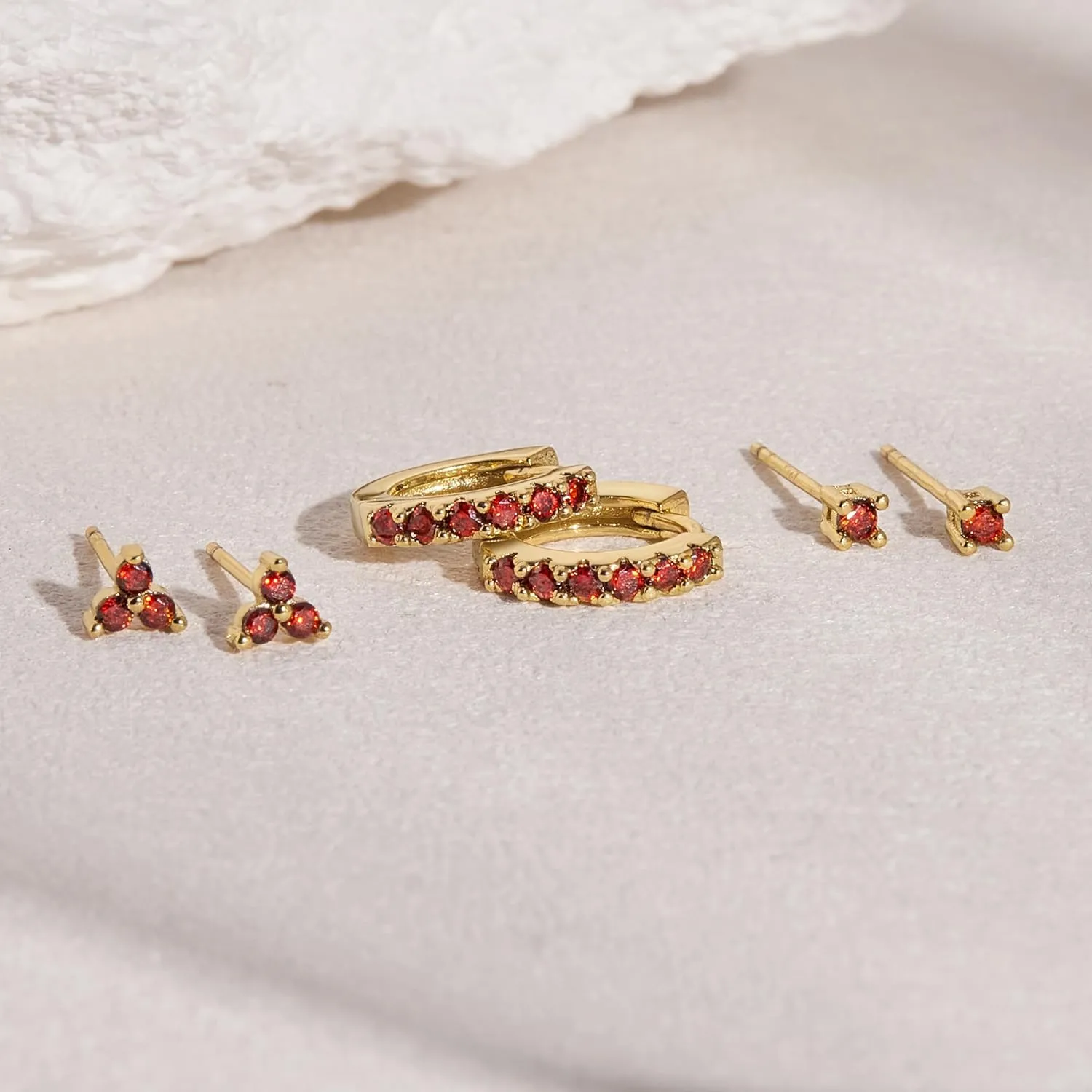 Gold Hypoallergenic Stud Earrings with S925 Sterling Silver Post for Sensitive Ears Dainty Tiny Cartilage Tragus Earring Sets for Multiple Piercing Cute Mini Cubic Zirconia Hoop Earring Stacks for Jewelry Gifts