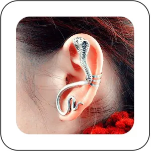 Gothic Snake Ear Cuff Earrings Sliver Snake Cuff Wrap Earrings Punk Snake Cartilage Cuff Earrings Snake Serpent Clip On Earrings Jewellery for Women