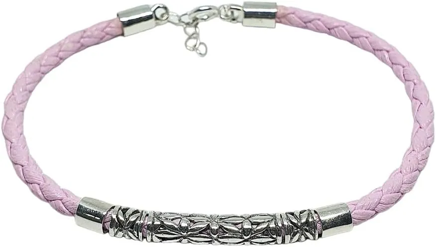 Handmade 925 Sterling Silver Filigree Leather Bracelet for Women Designer Jewelry Elegant And Dainty Bracelet Ideal Gifts for Her Minimalist Fashion Statement for Parties