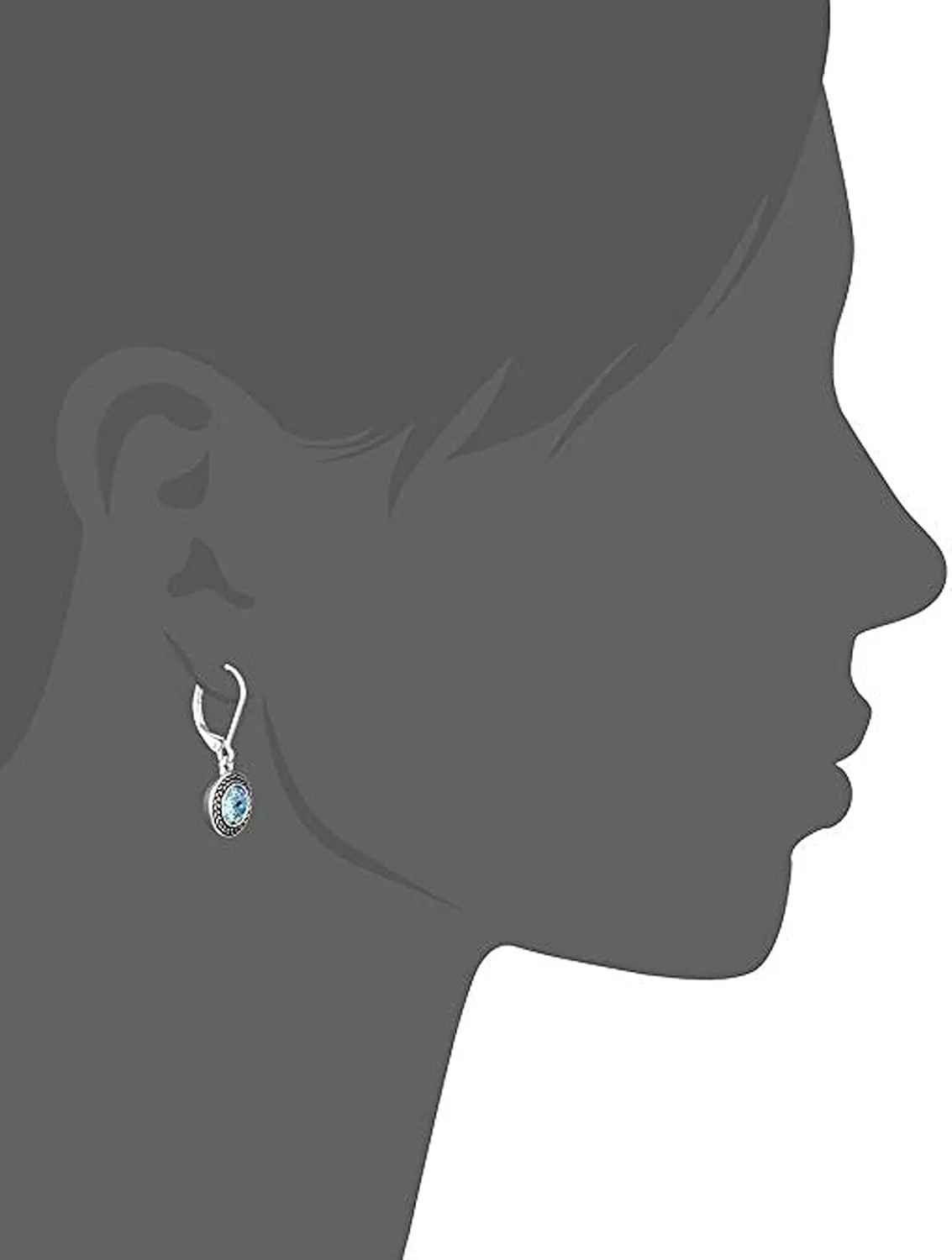 Handmade Bohemian Crystal Leverback Earrings for Women  Lightweight 925 Silver Plated Boho Dangle Teardrop Earrings Jewelry Gifts (Black, Blue, White Pearl)