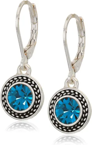 Handmade Bohemian Crystal Leverback Earrings for Women  Lightweight 925 Silver Plated Boho Dangle Teardrop Earrings Jewelry Gifts (Black, Blue, White Pearl)