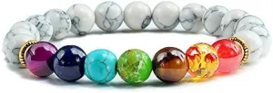 Jewelry Decoration, 7 Chakra Bracelet Men Black Lava Tiger Eye Stones Reiki Buddha Prayer Natural Stone Yoga Bracelets Bangles Jewelry Decoration,