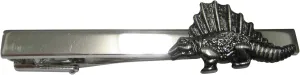 Kiola Designs Gunmetal Toned Textured Dinosaur Tie Clip