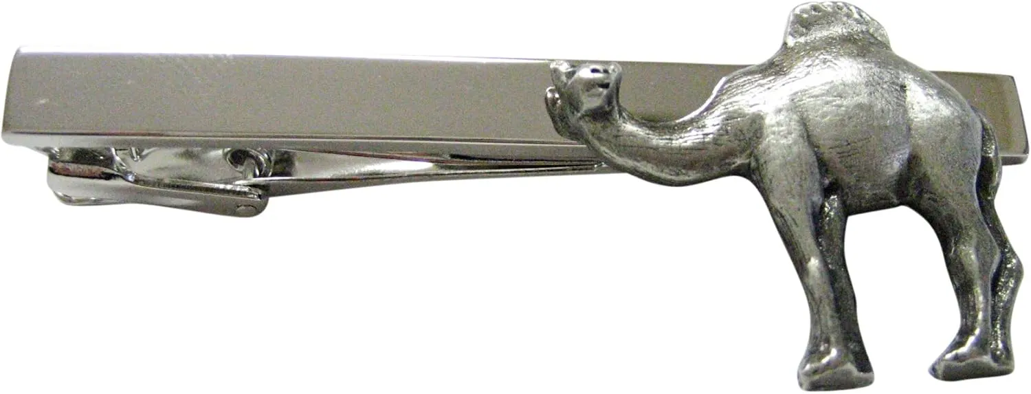 Kiola Designs Textured Camel Square Tie Clip