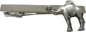 Kiola Designs Textured Camel Square Tie Clip