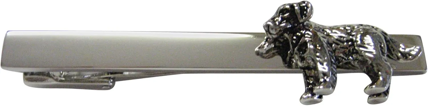 Kiola Designs Textured Labrador Dog Square Tie Clip