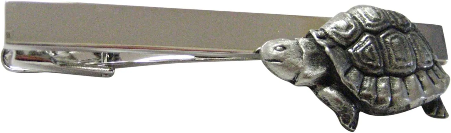 Kiola Designs Textured Turtle Tortoise Square Tie Clip