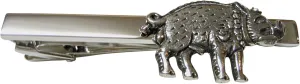 Kiola Designs Textured Wild Boar Square Tie Clip